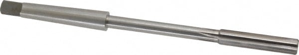 Made in USA 530U .3750 Chucking Reamer: 3/8" Dia, 7" OAL, 1-3/4" Flute Length, Morse Taper Shank, High Speed Steel Image