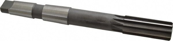 Made in USA 530U 1.2500 Chucking Reamer: 1-1/4" Dia, 11-1/2" OAL, 3" Flute Length, Morse Taper Shank, High Speed Steel Image