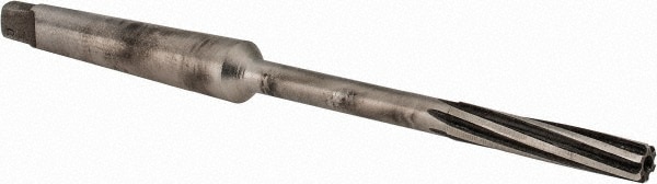 Made in USA 531U .2812 Chucking Reamer: 9/32" Dia, 6" OAL, 1-1/2" Flute Length, Morse Taper Shank, High Speed Steel Image