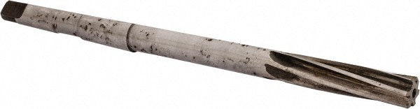 Made in USA 531U .4375 Chucking Reamer: 7/16" Dia, 7" OAL, 1-3/4" Flute Length, Morse Taper Shank, High Speed Steel Image