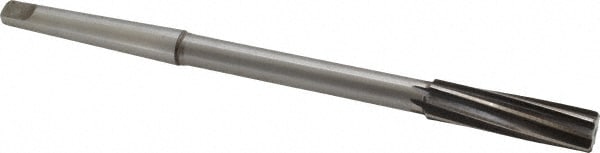 Made in USA 531U .5312 Chucking Reamer: 17/32" Dia, 8" OAL, 2" Flute Length, Morse Taper Shank, High Speed Steel Image