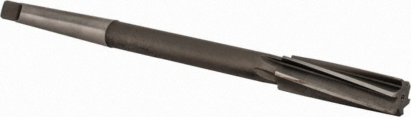 Made in USA 531U .5938 Chucking Reamer: 19/32" Dia, 8" OAL, 2" Flute Length, Morse Taper Shank, High Speed Steel Image