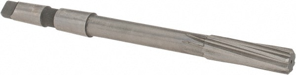 Made in USA 531U .6562 Chucking Reamer: 21/32" Dia, 9" OAL, 2-1/4" Flute Length, Morse Taper Shank, High Speed Steel Image