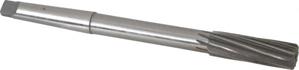 Made in USA 531U .7812 Chucking Reamer: 25/32" Dia, 9-1/2" OAL, 2-1/2" Flute Length, Morse Taper Shank, High Speed Steel Image