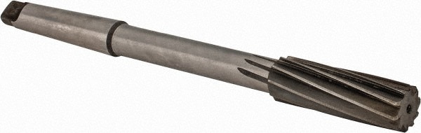 Made in USA 531U .8125 Chucking Reamer: 13/16" Dia, 9-1/2" OAL, 2-1/2" Flute Length, Morse Taper Shank, High Speed Steel Image