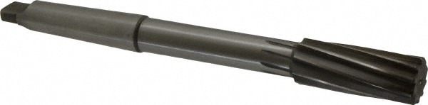 Made in USA 531U 1.1250 Chucking Reamer: 1-1/8" Dia, 11" OAL, 2-7/8" Flute Length, Morse Taper Shank, High Speed Steel Image