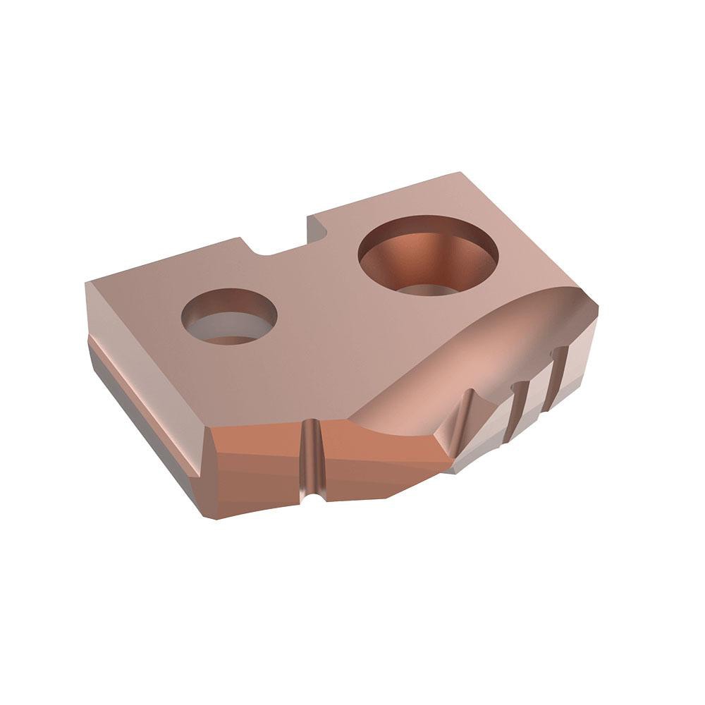 Spade Drill Insert: 27/64" Dia, Seat Size Y, Cobalt, 132 ° Point