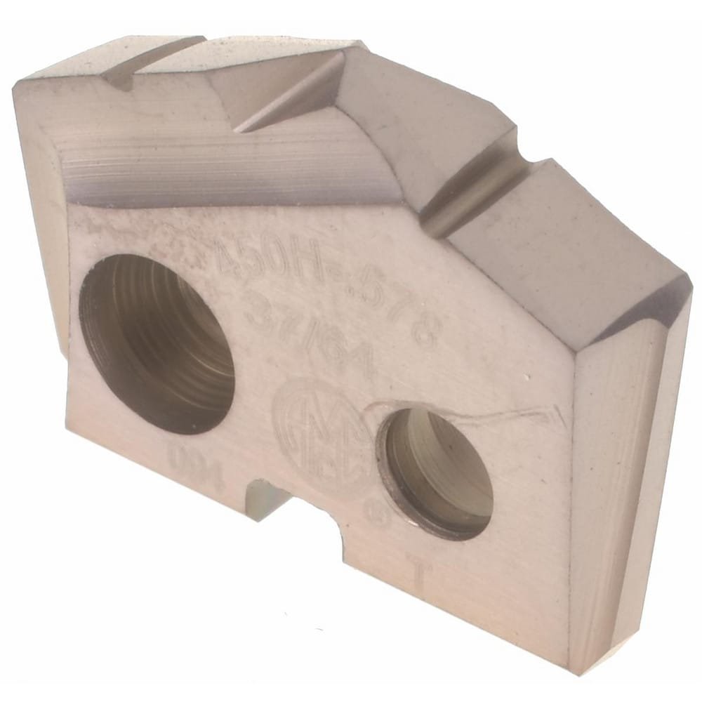 Spade Drill Insert: 37/64" Dia, Seat Size 0, Cobalt, 132 deg Point