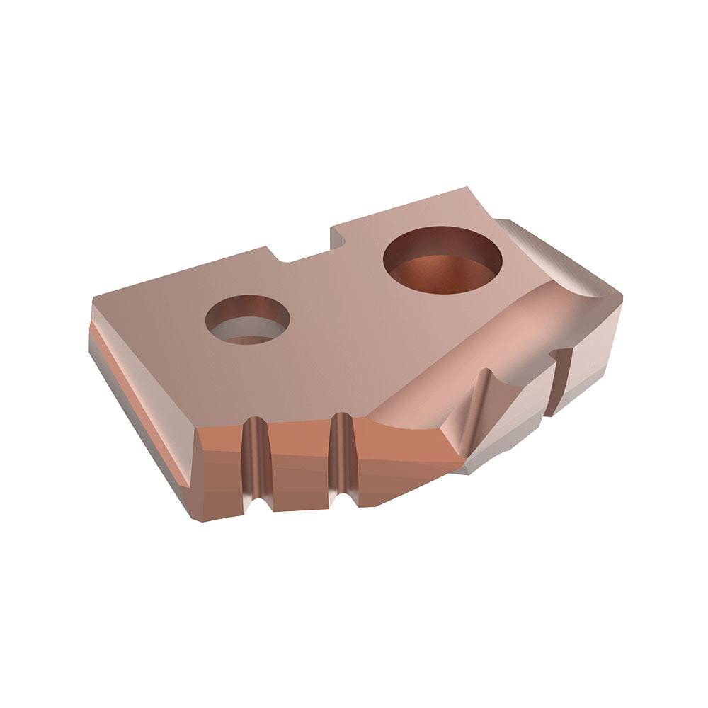 Spade Drill Insert: 37/64" Dia, Seat Size 0, Cobalt, 132 ° Point