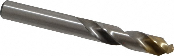 Screw Machine Length Drill Bit: 11/32" Dia, 135 deg Point, High-Speed Steel