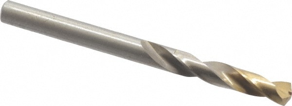 Screw Machine Length Drill Bit: 11/64" Dia, 135 deg Point, High-Speed Steel