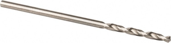 Screw Machine Length Drill Bit: 1/16" Dia, 135 deg Point, High-Speed Steel