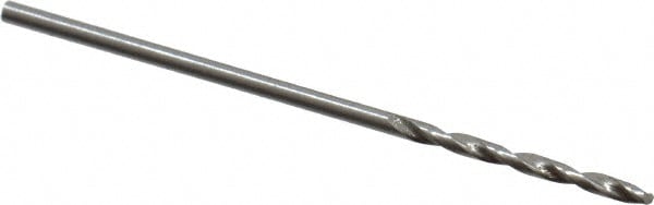 Screw Machine Length Drill Bit: 3/64" Dia, 135 deg Point, High-Speed Steel