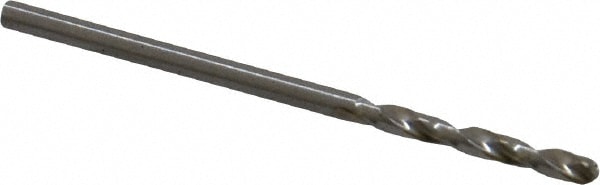 Screw Machine Length Drill Bit: 5/64" Dia, 135 deg Point, High-Speed Steel