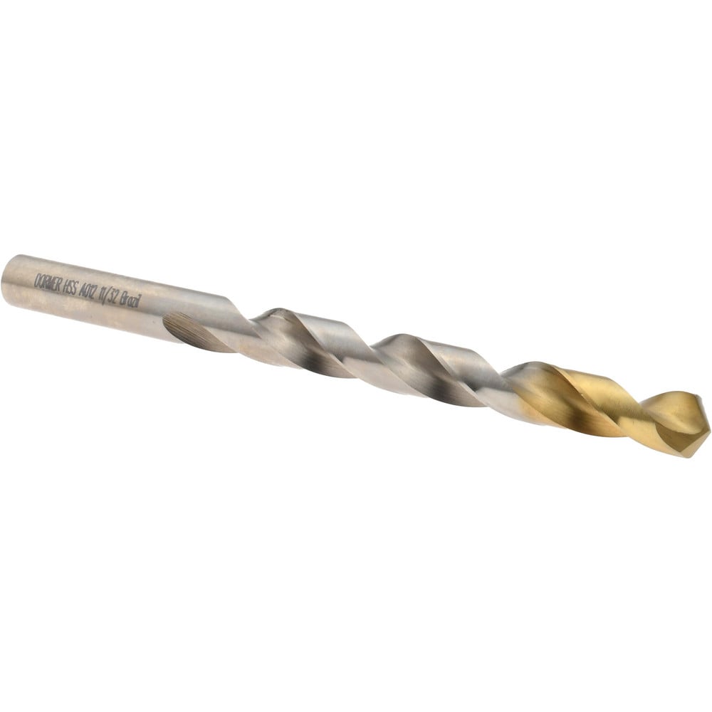 Jobber Drill: 11/32" Dia, 118 deg Point, High Speed Steel