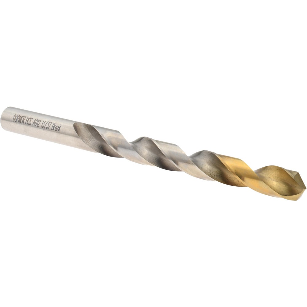 Jobber Drill: 13/32" Dia, 118 deg Point, High Speed Steel