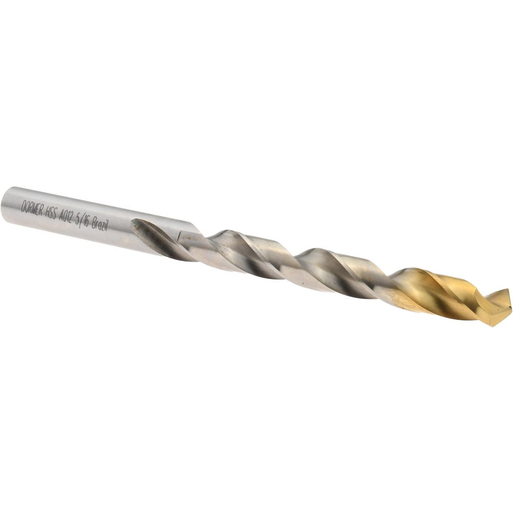 Jobber Drill: 5/16" Dia, 118 deg Point, High Speed Steel