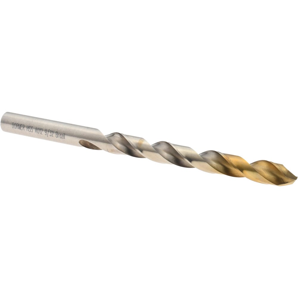 Jobber Drill: 9/32" Dia, 118 deg Point, High Speed Steel