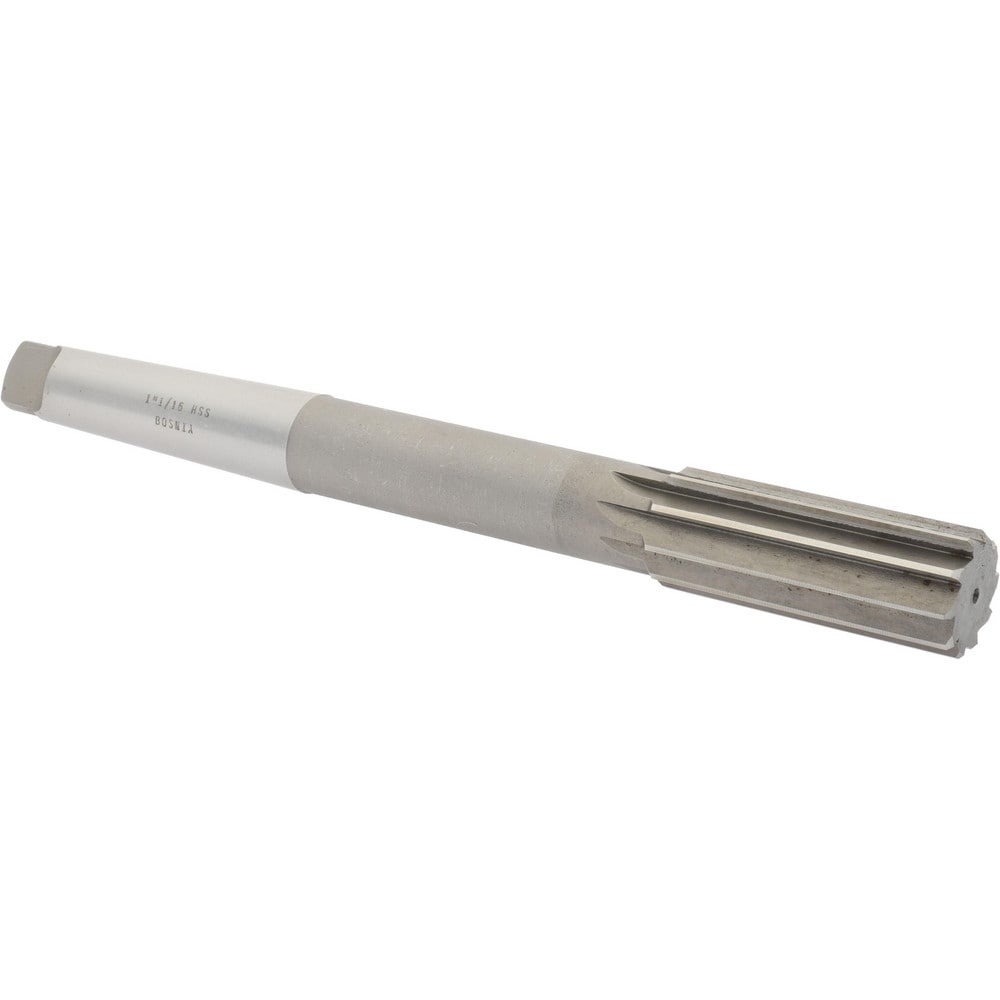 Value Collection ST0130104 Chucking Reamer: 1-1/16" Dia, 10-1/2" OAL, 2-3/4" Flute Length, Morse Taper Shank, High Speed Steel Image