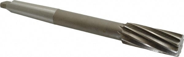 Value Collection ST0230112 Chucking Reamer: 1-3/16" Dia, 11" OAL, 2-7/8" Flute Length, Morse Taper Shank, High Speed Steel Image