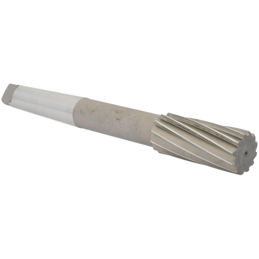 Value Collection ST0240132 Chucking Reamer: 1-1/2" Dia, 12-1/2" OAL, 3-1/2" Flute Length, Morse Taper Shank, High Speed Steel Image