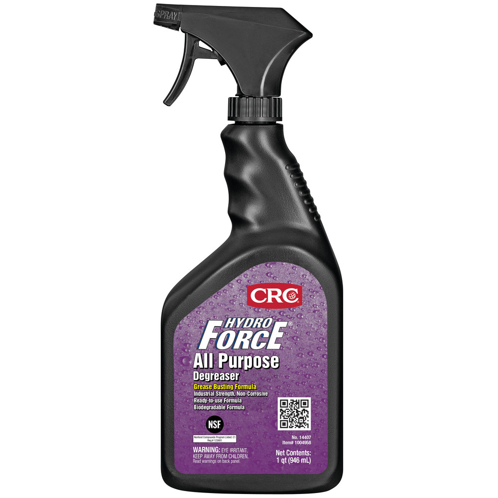 Cleaner & Degreaser: 32 oz, Spray Bottle, Concentrated