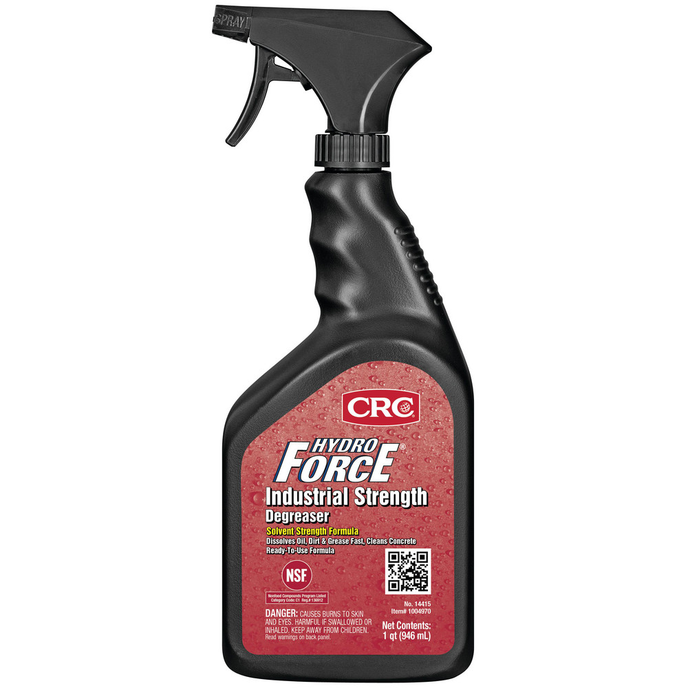 Cleaner & Degreaser: 32 oz, Spray Bottle, Concentrated