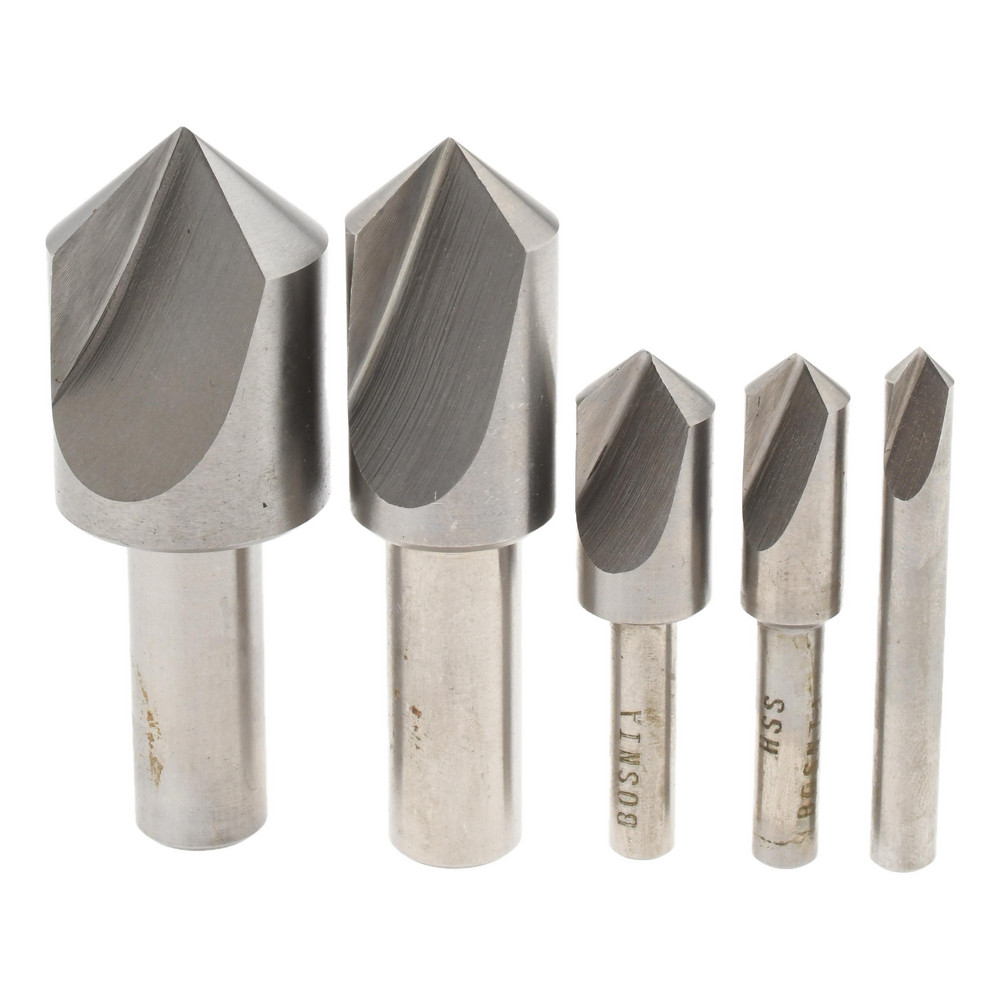 Value Collection - Countersink Set: 5 Pc, 1/4 to 1