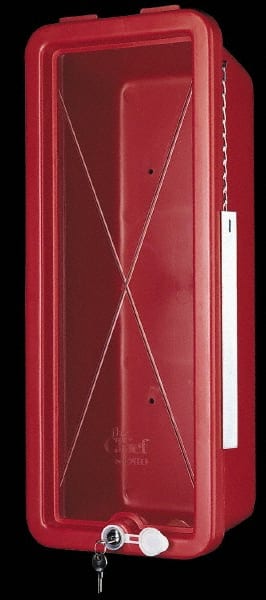 5 Lb. Capacity, Surface Mount, Crystal Polystyrene Fire Extinguisher Cabinet