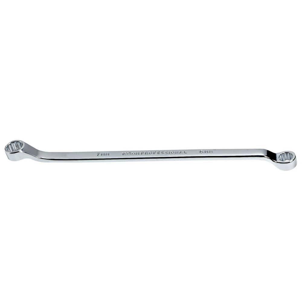 Box End Offset Wrench: 6 x 7 mm, 12 Point, Double End