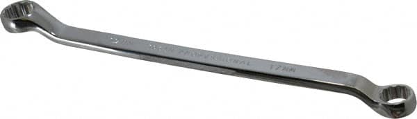 Box End Offset Wrench: 17 x 19 mm, 12 Point, Double End
