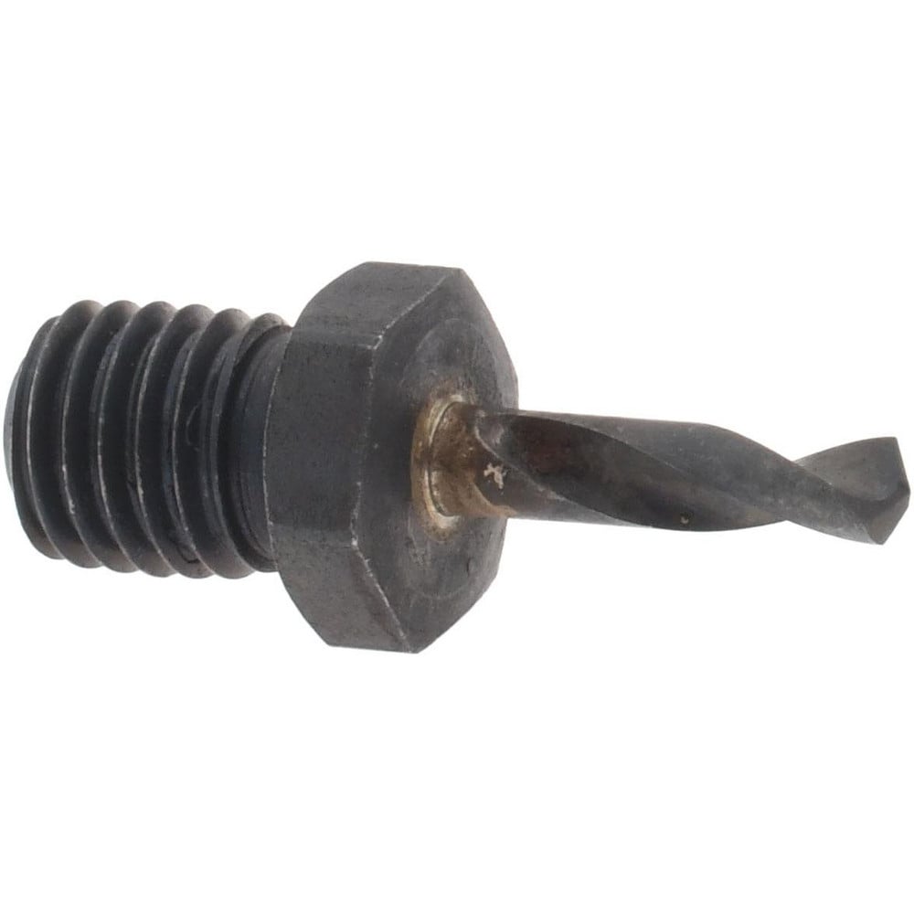 Threaded Shank Drill Bit: #40, 135 ° Point, 1/4-28 Shank, High Speed Steel