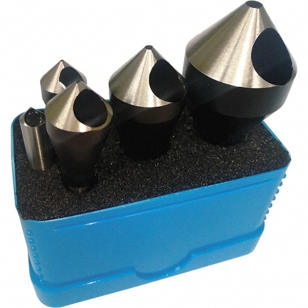 Countersink Set: 5 Pc, 1/16 to 9/16" Head Dia