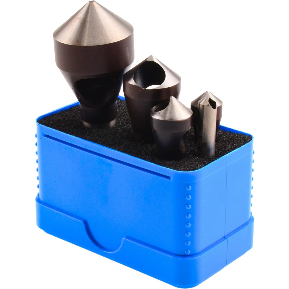 Countersink Set: 5 Pc, 1/16 to 9/16" Head Dia