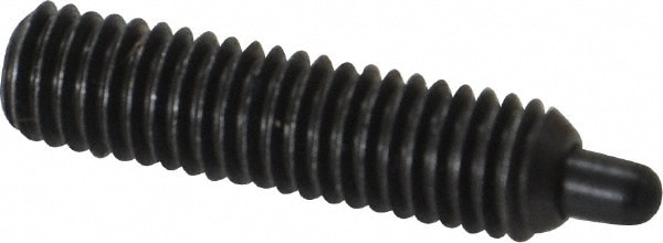 Threaded Spring Plunger: #10-32, 3/4" Thread Length, 0.092" Dia, 1/8" Projection