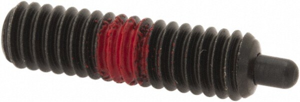 Threaded Spring Plunger: #8-32, 5/8" Thread Length, 0.07" Dia, 3/32" Projection