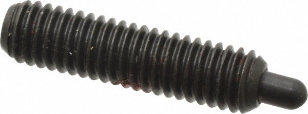 Threaded Spring Plunger: #10-32, 3/4" Thread Length, 0.092" Dia, 1/8" Projection