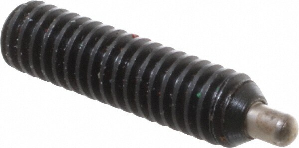 Threaded Spring Plunger: #8-32, 5/8" Thread Length, 0.07" Dia, 3/32" Projection