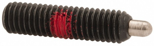 Threaded Spring Plunger: #10-32, 3/4" Thread Length, 0.092" Dia, 1/8" Projection
