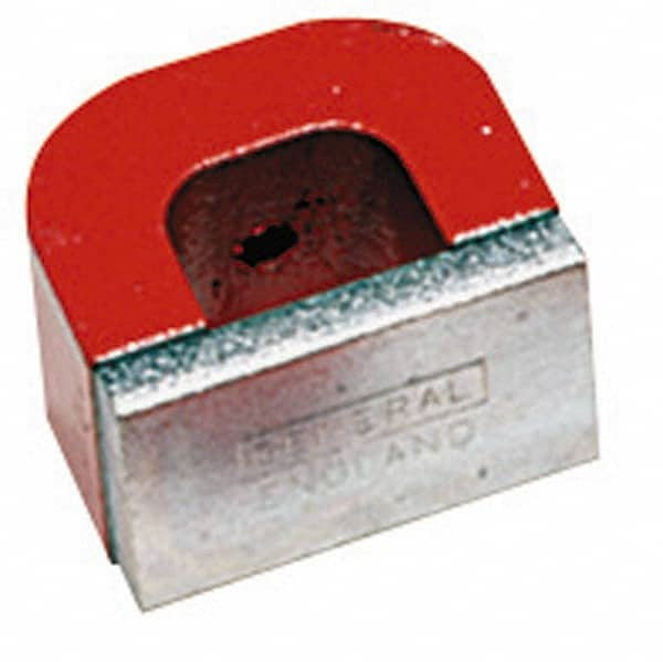 General 370-16 1 Hole, 3/16" Hole Diam, 3" Overall Width, 15/16" Deep, 2-1/2" High, 50 Lb Average Pull Force, Alnico Power Magnets 