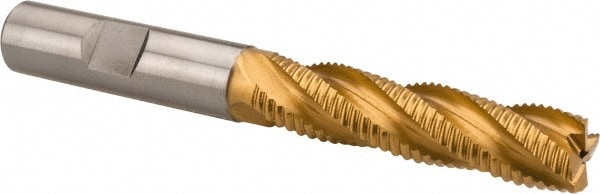 Hertel 2477339 Square End Mill: 1/2 Dia, 2 LOC, 1/2 Shank Dia, 4 OAL, 4 Flutes, Cobalt Image