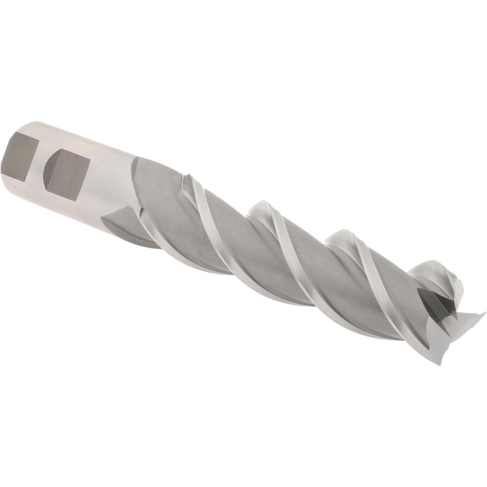 Hertel E107106401 Square End Mill: 1 Dia, 4 LOC, 1 Shank Dia, 6-1/2 OAL, 3 Flutes, High Speed Steel Image