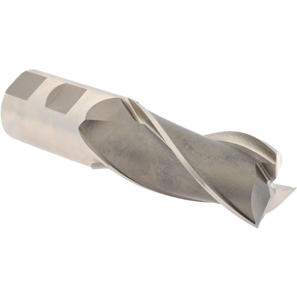 Hertel E107120001 Square End Mill: 2 Dia, 4 LOC, 2 Shank Dia, 7-3/4 OAL, 3 Flutes, High Speed Steel Image