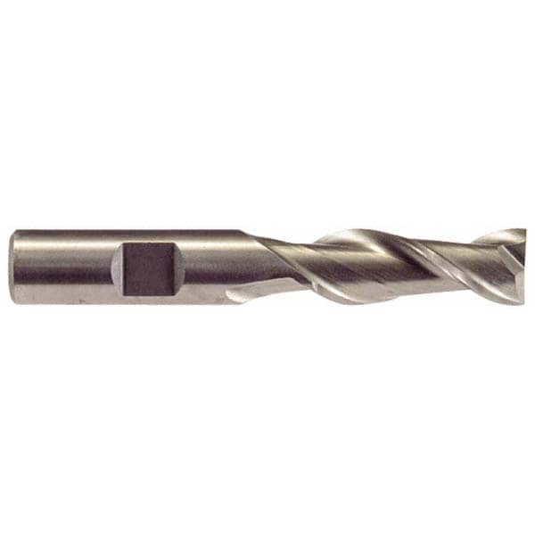 Hertel GG07005619 Square End Mill: 7/8 Dia, 1-7/8 LOC, 7/8 Shank Dia, 4-1/8 OAL, 2 Flutes, High Speed Steel Image