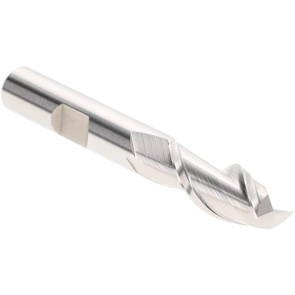 Hertel E107002801 Square End Mill: 7/16" Dia, 2 Flutes, 1" LOC, High Speed Steel, 42 ° Helix Image