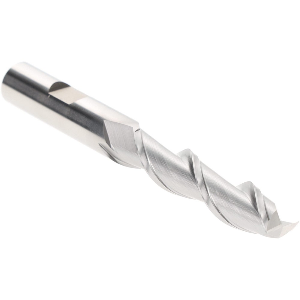 Hertel E107103202 Square End Mill: 1/2" Dia, 2 Flutes, 2" LOC, High Speed Steel, 42 ° Helix Image