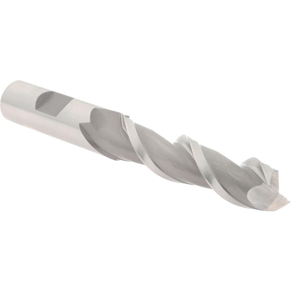 Hertel E107104001 Square End Mill: 5/8 Dia, 2-1/2 LOC, 5/8 Shank Dia, 4-5/8 OAL, 2 Flutes, High Speed Steel Image