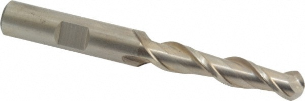 Hertel E111102001 Ball End Mill: 0.3125" Dia, 1.375" LOC, 2 Flute, High Speed Steel Image