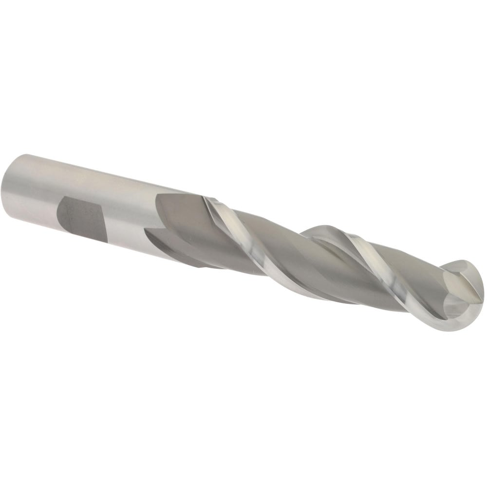 Hertel E111104003 Ball End Mill: 0.625" Dia, 2.5" LOC, 2 Flute, High Speed Steel Image