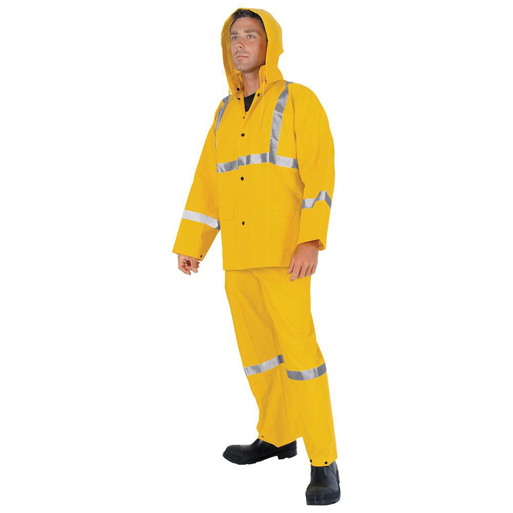PRO-SAFE - Rain Suit with Pants: Size X-Large, Non-Hazardous